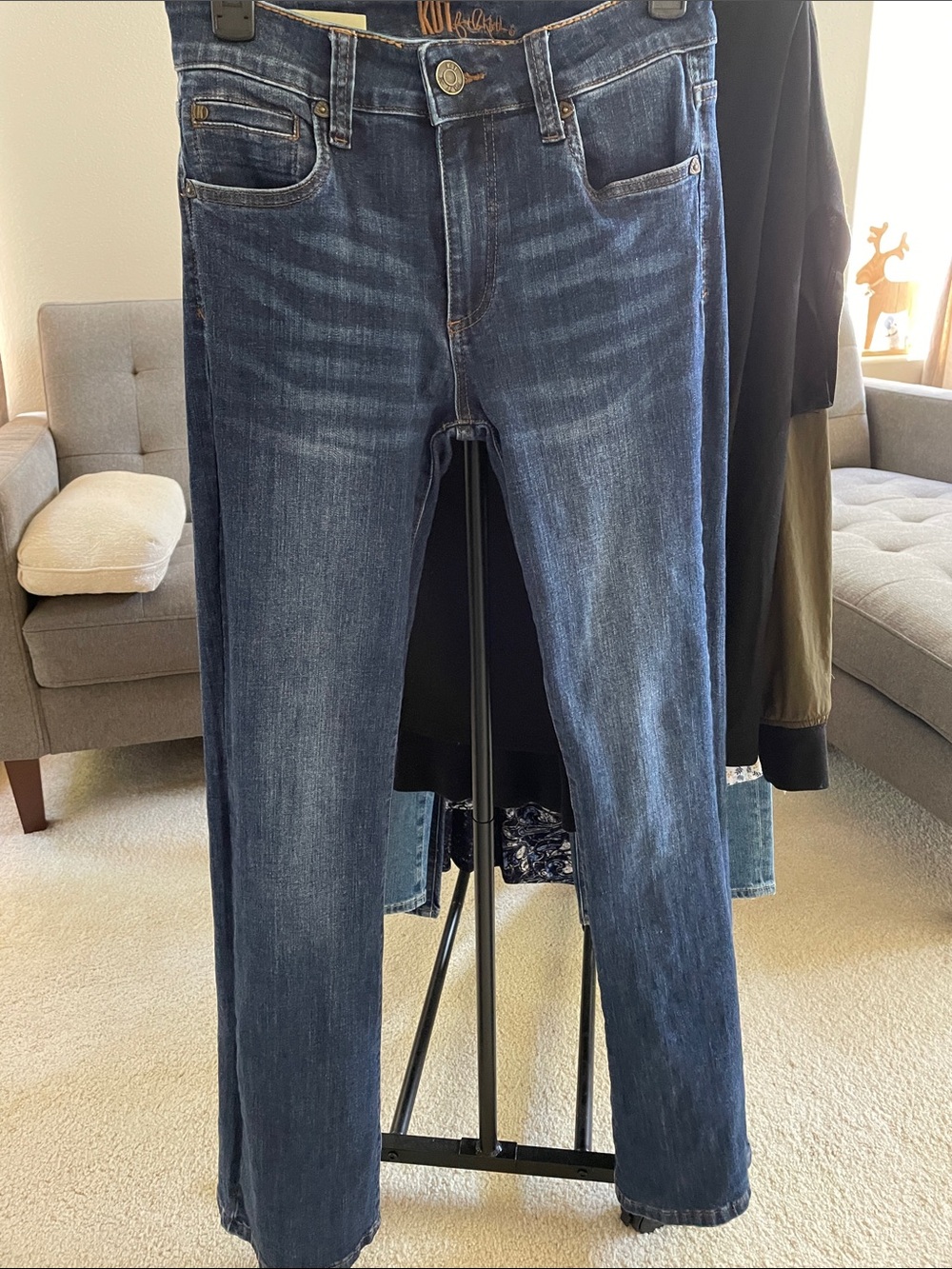 Kut from the Kloth Nicole Bootcut Dark Blue Women’s Jeans 0